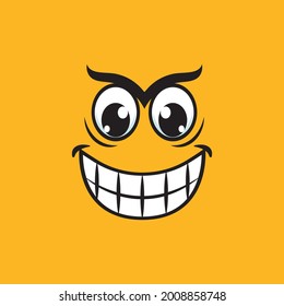 Smile emotion icon vector illustration design template