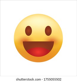 smile emotion icon vector isolated on white background eps10