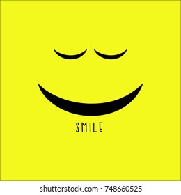 Smile emotion vector template