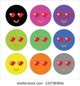 Smile emtion flat icon