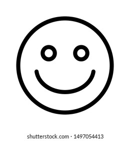 smile expression icon with outline style and 64 px base. Suitable for website design, logo, app and ui.
