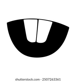 Smile expression, mouth eyes, tasty emoji, vector cartoon line style, toothless, Colourfull tooth. Mouth and Tooth vector Syle, Symbol and Sign.