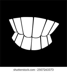 Smile expression, mouth eyes, tasty emoji, vector cartoon line style, toothless, Colourfull tooth. Mouth and Tooth vector Syle, Symbol and Sign.