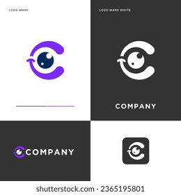 Smile Eye Logo Vector Icon Illustration Design