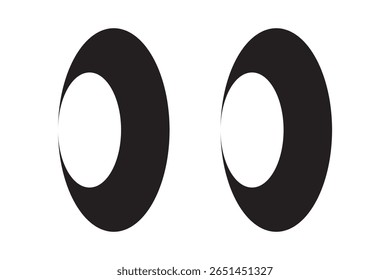 Smile eyes look away. Emoji. sticker for a chat message. Isolated vector illustration