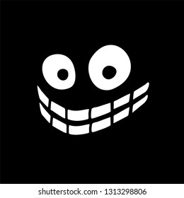 smile face in the dark
