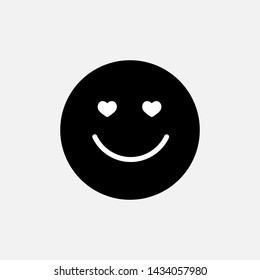 Smile Face Emoticon Icon Vector Illustration.