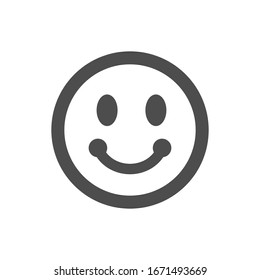 Smile Face Emoticon Icon Vector Symbol Illustration EPS 10