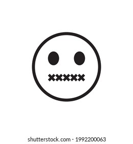Smile face emoticon icon vector. Emoji icon. Flat design style on white background.