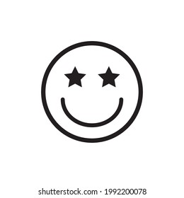 Smile face emoticon icon vector. Emoji icon. Flat design style on white background.