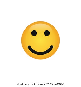 Smile face emoticon icon vector