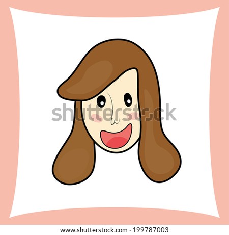 smile face girl