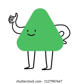 Smile face green vector happy. a cheerful face in the style of minimalism with curls. for postcards, websites, souvenirs and t-shirt design