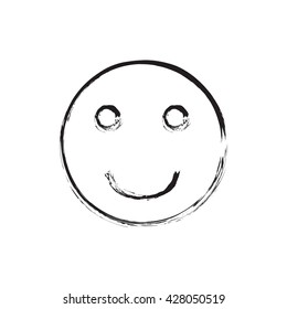 Smile face grunge icon symbol Emoji