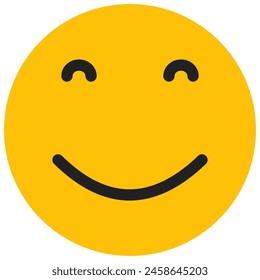 icono de la cara de la sonrisa en estilo plano