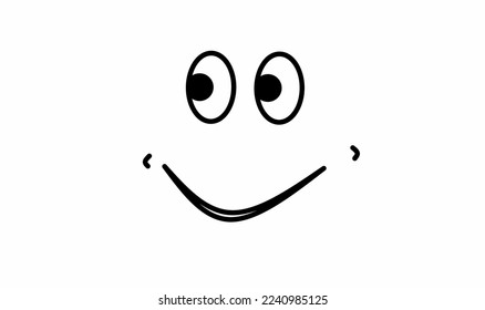 smile face icon isolated on white background