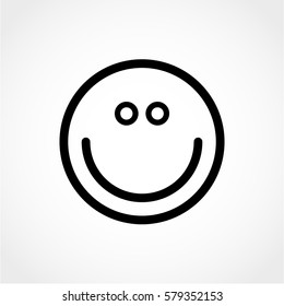 Smile face Icon Isolated on White Background