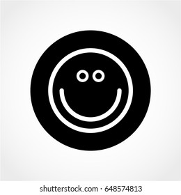 Smile face Icon Isolated on White Background