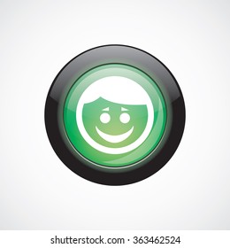 smile face icon, on white background