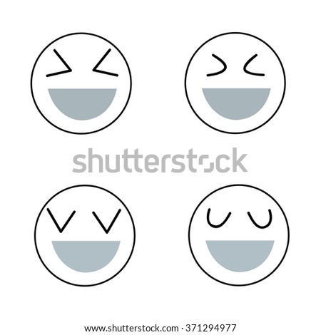 smile face   icon  vector  eps.10