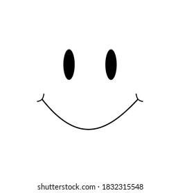 Smile face icon vector illustration 