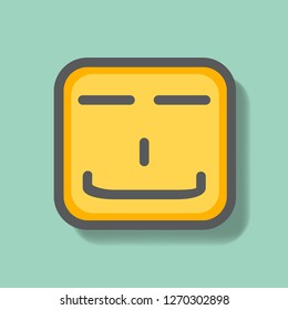 smile face icon vector. Face icon. for multi purpose