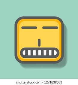 Smile Face Icon Vector. Face Icon. For Multi Purpose