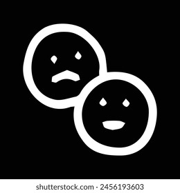 smile face icon vector outline