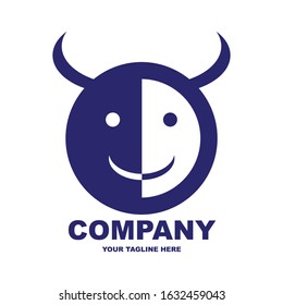 smile face logo icon vector - illustration