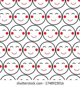 smile face  pattern   abstract design background vector eps.10