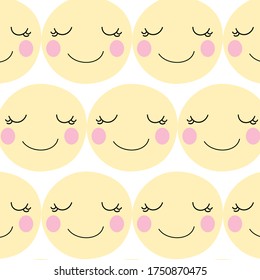 smile face pattern  background  design for art and print vector eps.10