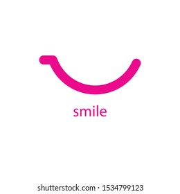 Smile face pink vector design illustration