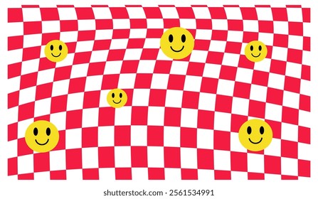 smile face seamless background.
smile checkerboard.