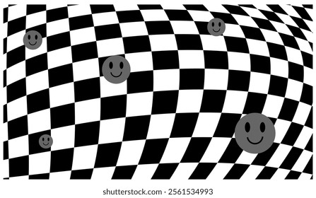 smile face seamless background.
smile checkerboard.