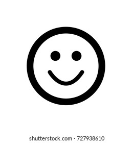 Smile face vector icon. 