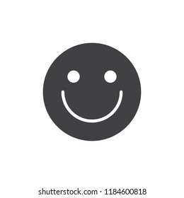 Smile Face Vector Icon. Filled Flat Sign For Mobile Concept And Web Design. Happy Emoticon Simple Solid Icon. Symbol, Logo Illustration. Pixel Perfect Vector Graphics