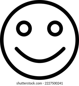 Smile face Vector Icon which is suitable for commercial work and easily modify or edit it
