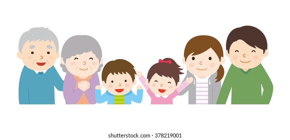 Smile of family