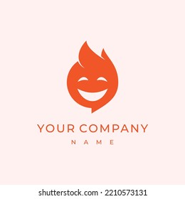 smile fire music media logo inspiration