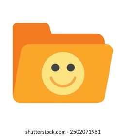 Smile Flat Icon Design For Personal nad Commercial Use