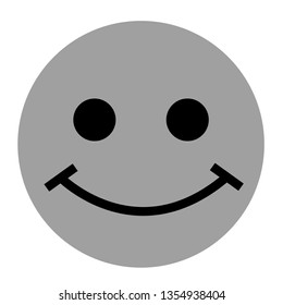 Smile flat illustration on white