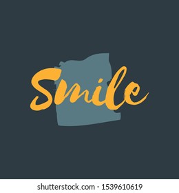 Smile font design vector illustration graphic background
