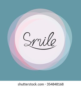 Smile font design, vector illustration, graphic, creative