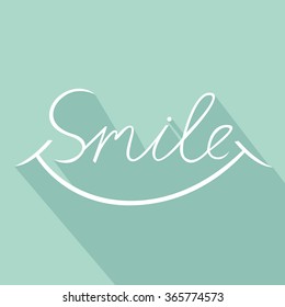 Smile Font Design, Vector Illustration, Graphic, Background