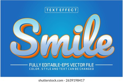 Smile font Text effect editable	