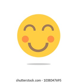 smile funny icon vector icon illustration flat design