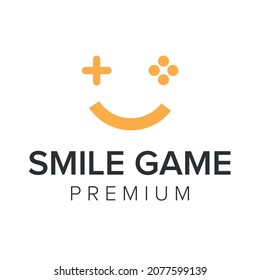 smile game logo icon vector template