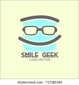 Smile Geek Logo Vector