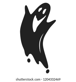 Smile ghost icon. Simple illustration of smile ghost vector icon for web design isolated on white background