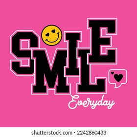 smile, girls graphic t shirt vector designs and other uses.